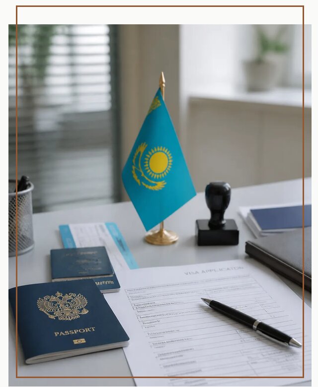 Оформление визы в Казахстан для поездки и работы в Евпатории