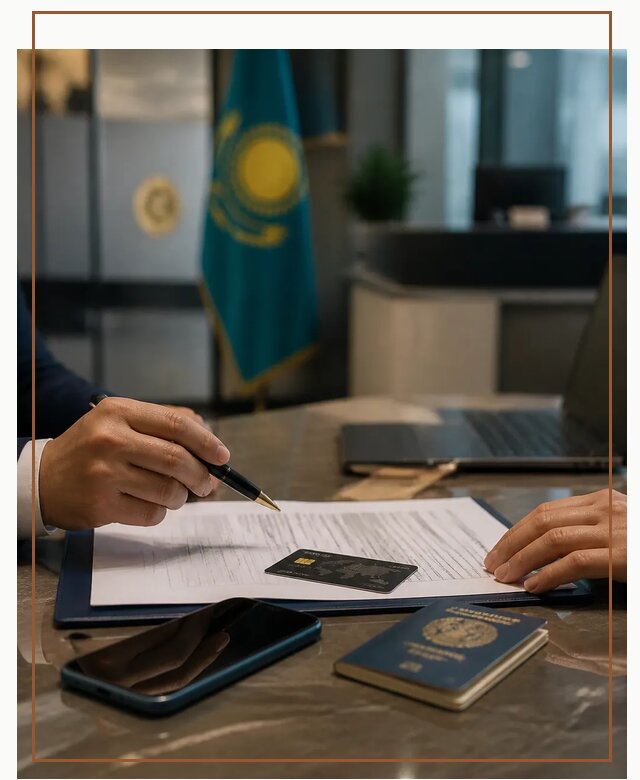 Открытие счета и банковской карты в Казахстане в Евпатории
